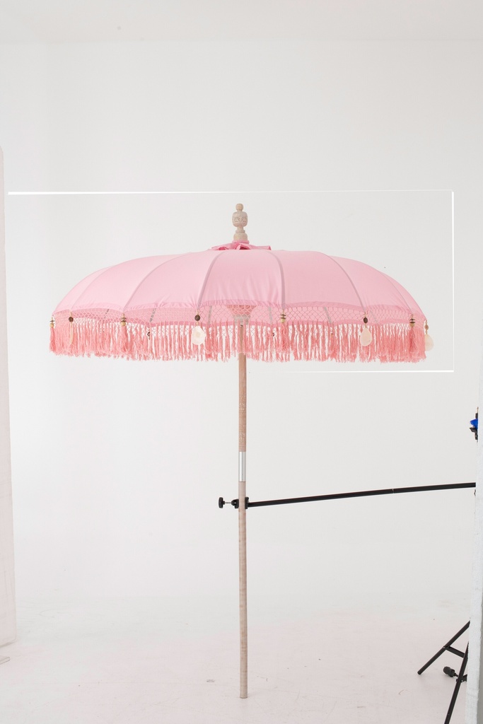 Parasol Bobbi Wood/Cotton Light Pink