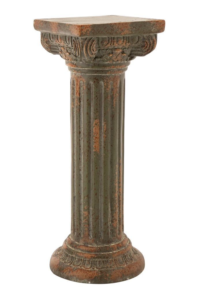 Pedestal Antique Outdoor Magnesium Dark