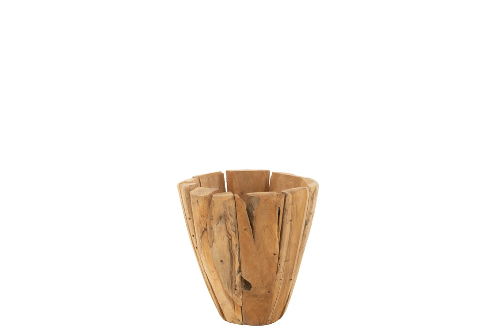 Flowerpot Jack Teak Wood Natural