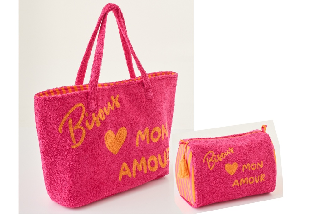 Set Of 2 Beach Bag Bisous