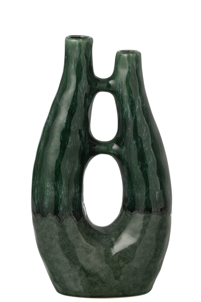 Vase Jeanne Stoneware Dark Green