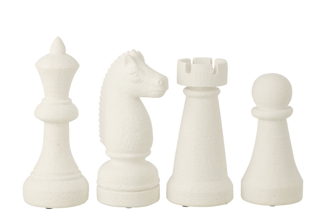 Chess Piece Polyresin White Large