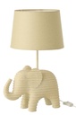 Table Lamp Striped Polyresin Beige