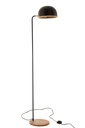Lampadaire Evy Fer/Bois Noir/Naturel