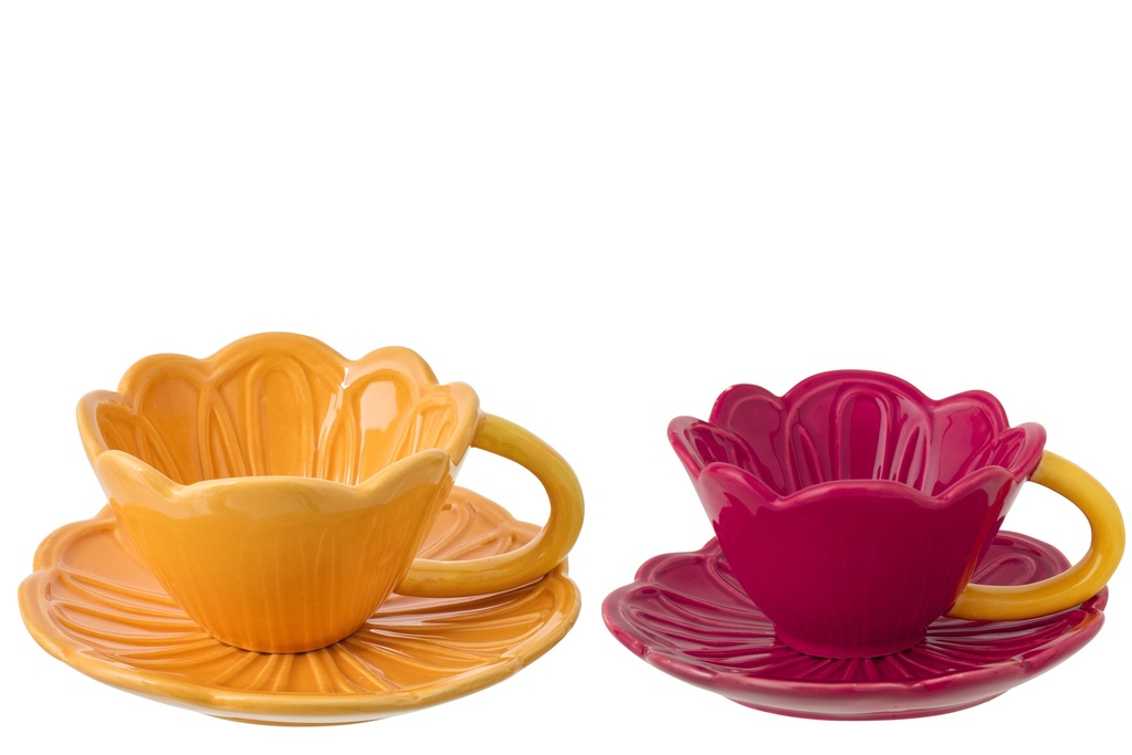 Tea Cup + Saucer Flower