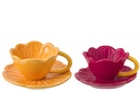 Tea Cup + Saucer Flower
