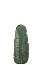 Vase Leaf Stoneware Dark Green