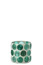 Candle Holder Glass Turquoise Small