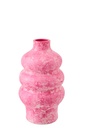 Vase Ceramic Pink/White Small