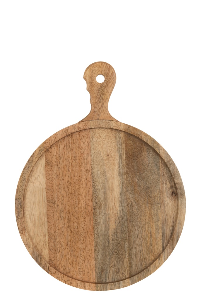 [15826] Planche à découper à manche rond en mangue