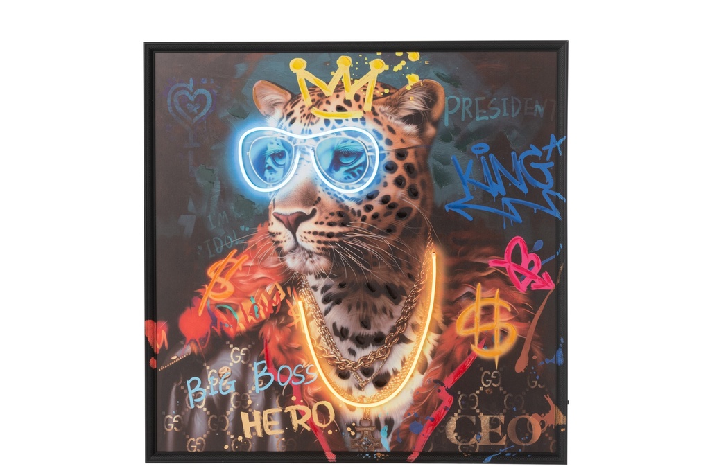 Painting Led Monkey Square Canvas