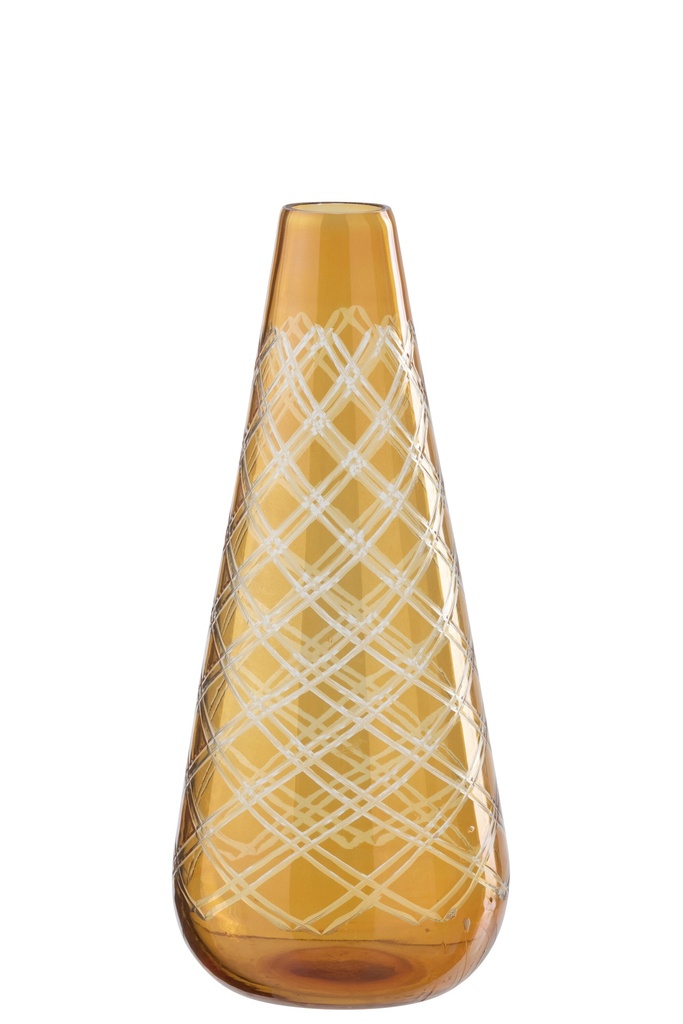 Vase Glass Gold Small