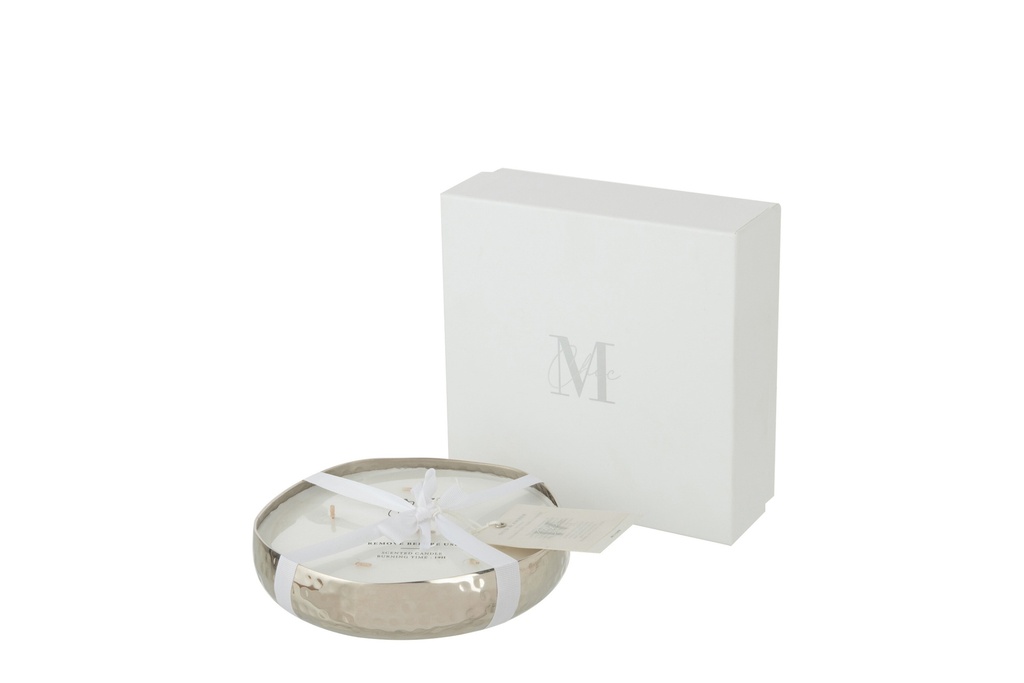 [16139] Scented Candle M-Chic Metal Silver