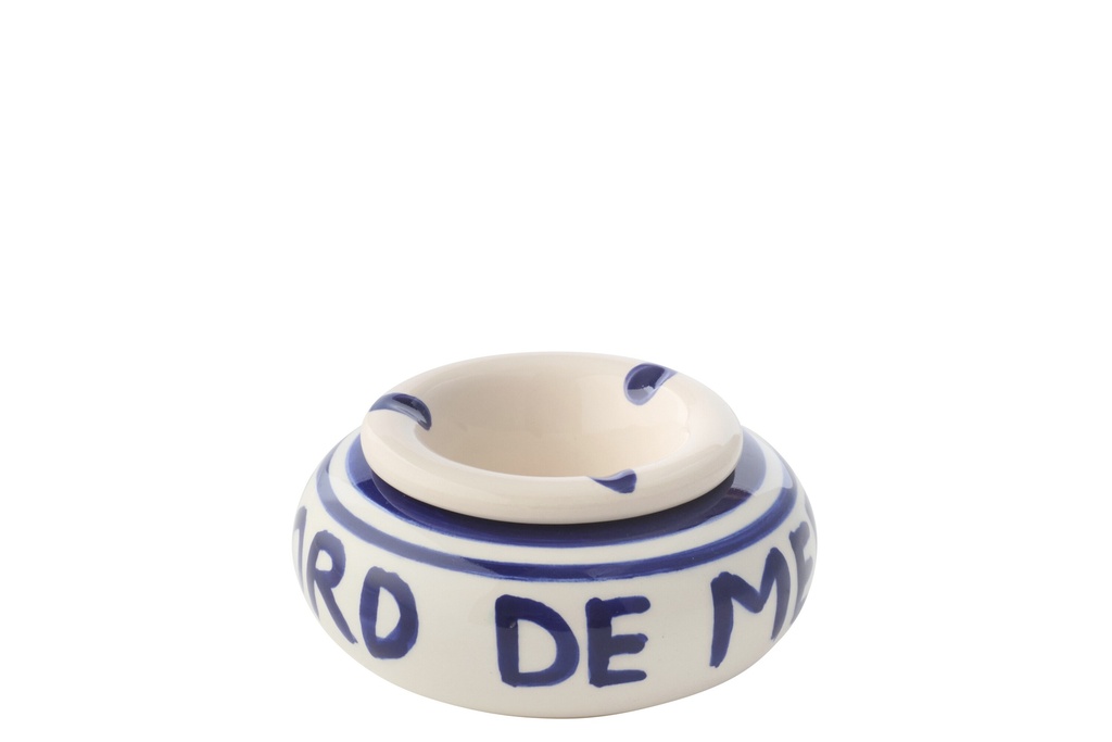 Ashtray Ceramic Dark Blue Small