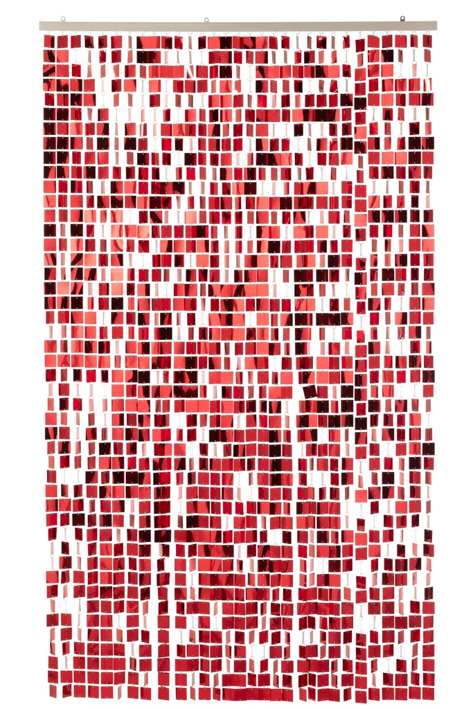 Curtain Square PVC Red