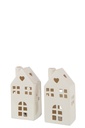 Vase Led House Heart Clay