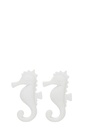 Set Of 2 Seahorse Decorative MDF/Rope