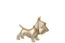 Chien Céramique Or Moyen