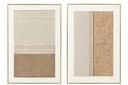 Painting Lame Acrylic Ecru/Taupe Assortment