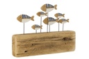 Fish On Base Paulownia Wood