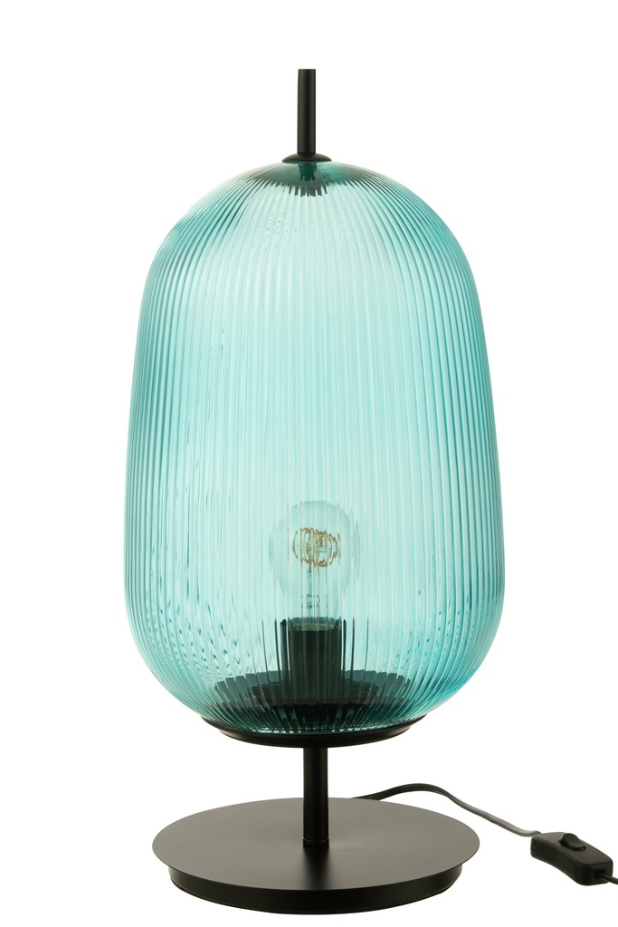 [31636] Table Lampe Oasis Glass Blue