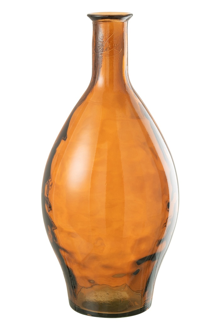 [32779] Vase High Glass Brown