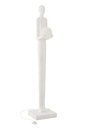 Floor Lamp Person Polyresin White