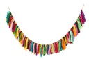 Garland With Fabric Pieces Fabric