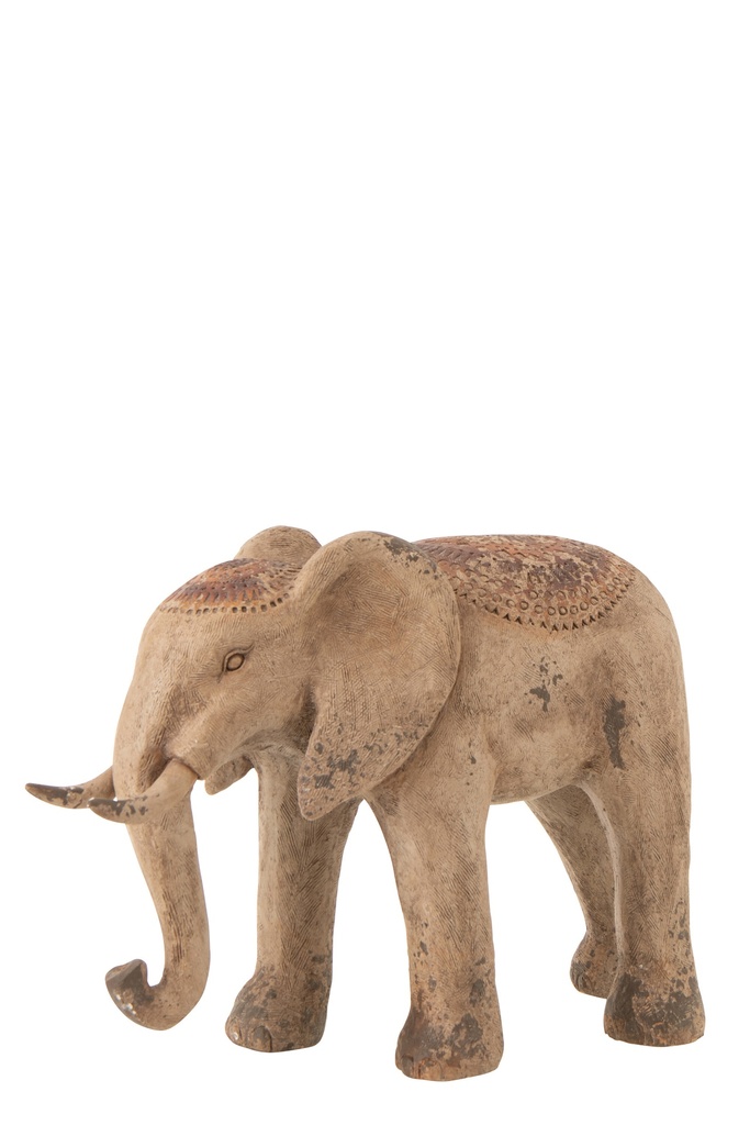 Elephant Antique Outdoor Magnesium Multicolored