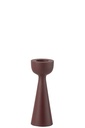 Candle Holder Cone Aluminium Maroon