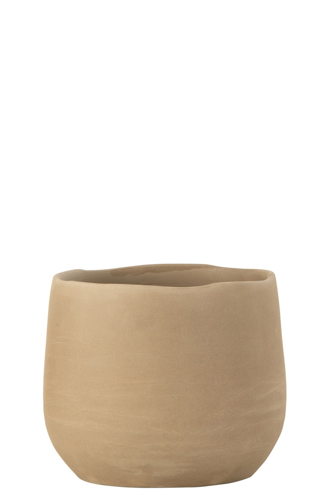Flower Pot Regular Ceramic Beige