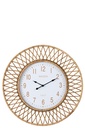 Wall Clock Wonder Rattan/Plywood Natural/White