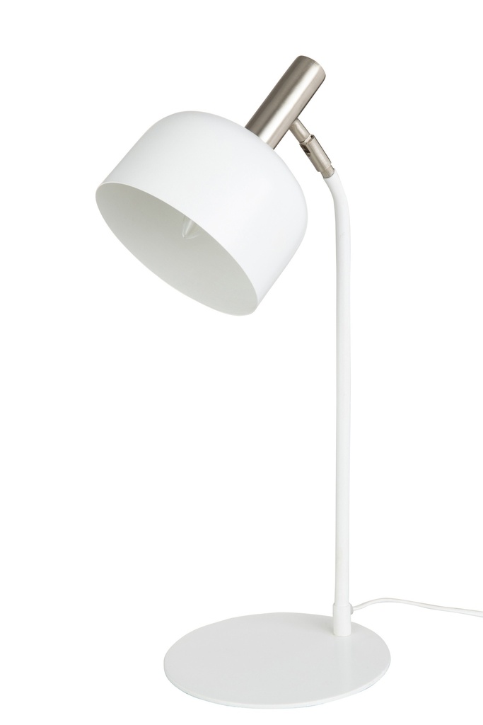 [38017] Table Lamp Tilt Metal White/Gold