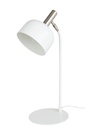 Lampe de table inclinable en métal blanc/doré