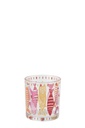 Tealight Holder Fish Glass Pink/Orange