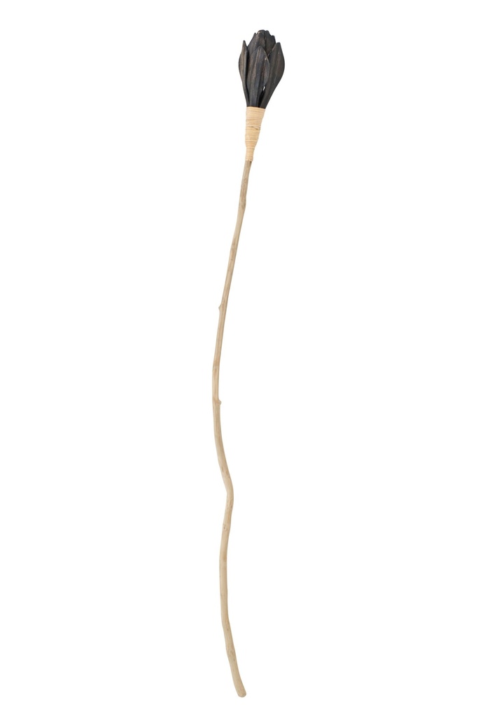 Decorative Branch Artichoke Coconut Black