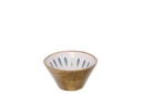Bowl Mango Wood Dark Blue/White