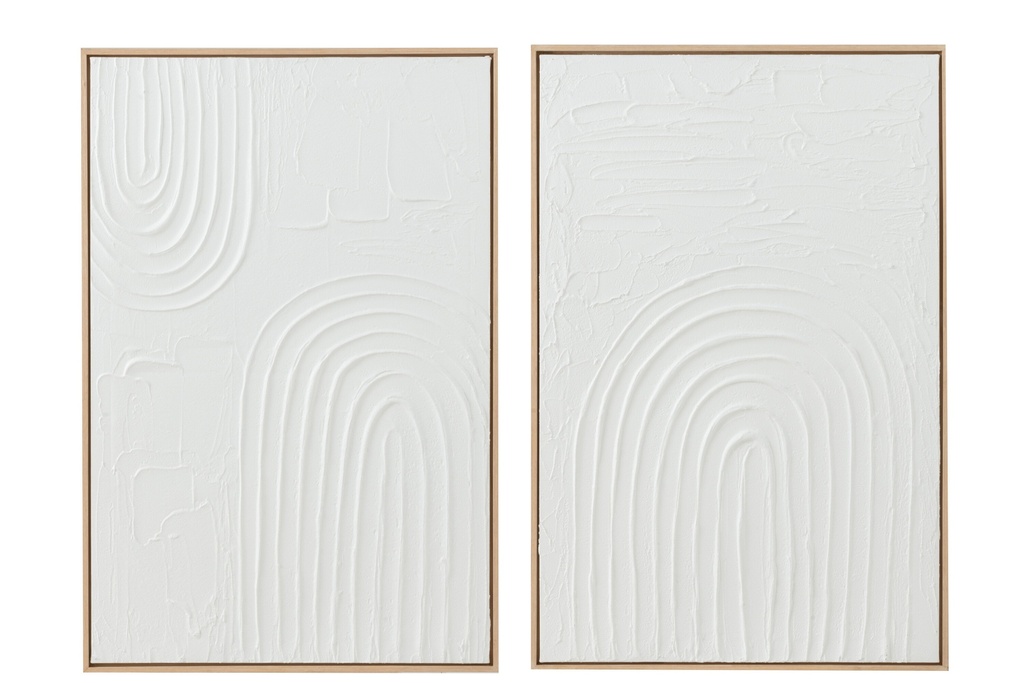 [42718] Painting Elise Canvas White Assortment