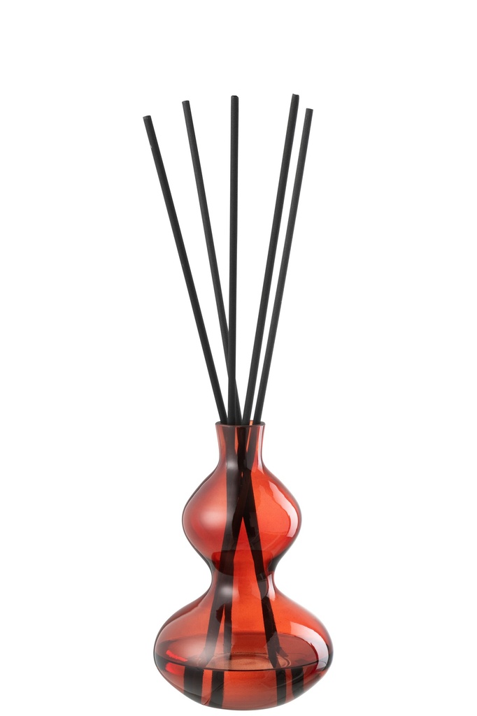 [45503] Scented Oil Olive&Frankincense Glass Red