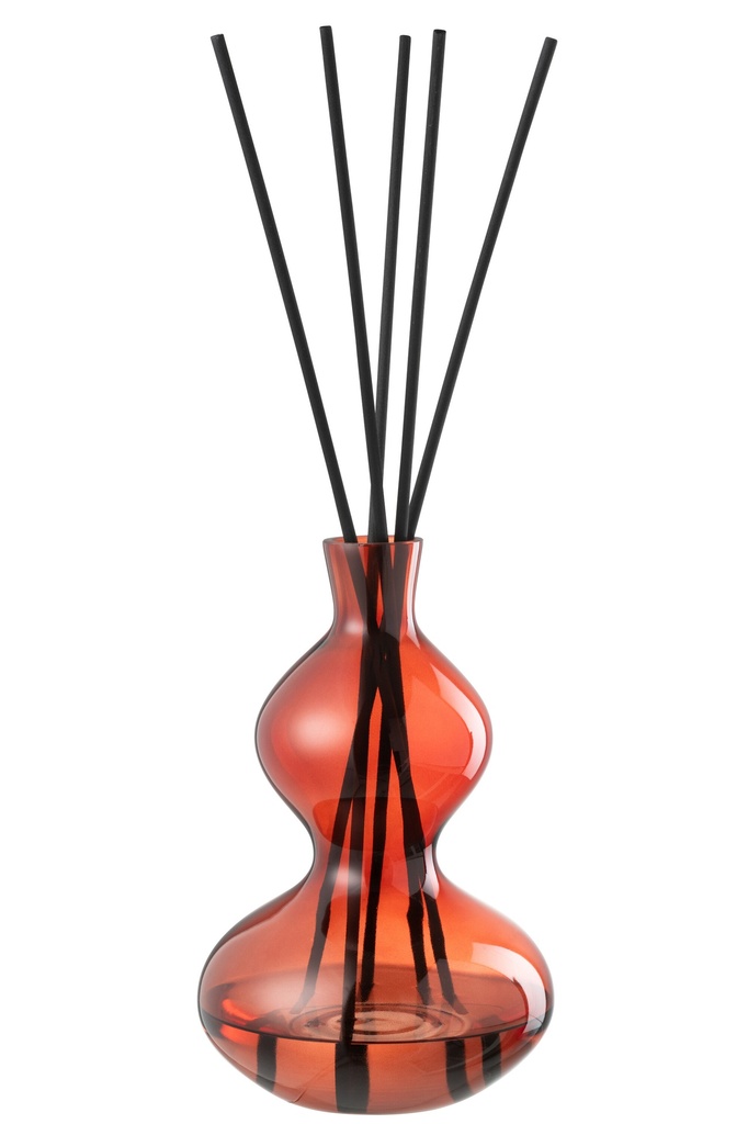 [45504] Scented Oil Olive&Frankincense Glass Red