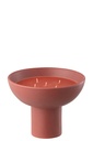 Bougie Parfumée Tasse en Céramique Rouge-12H