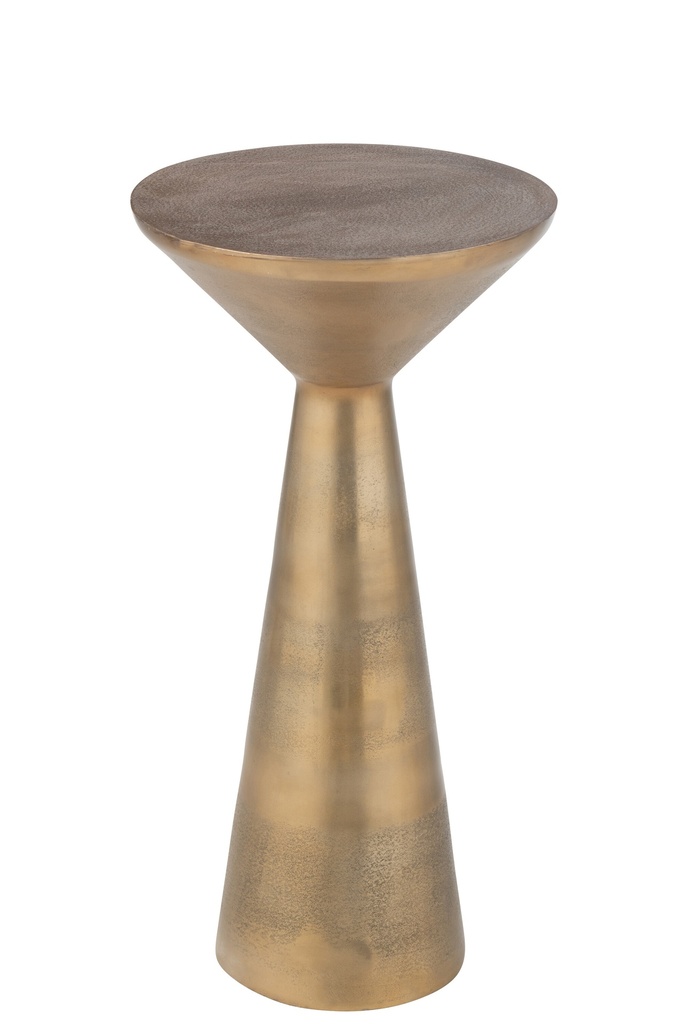 [45950] Table Tri Aluminium Gold