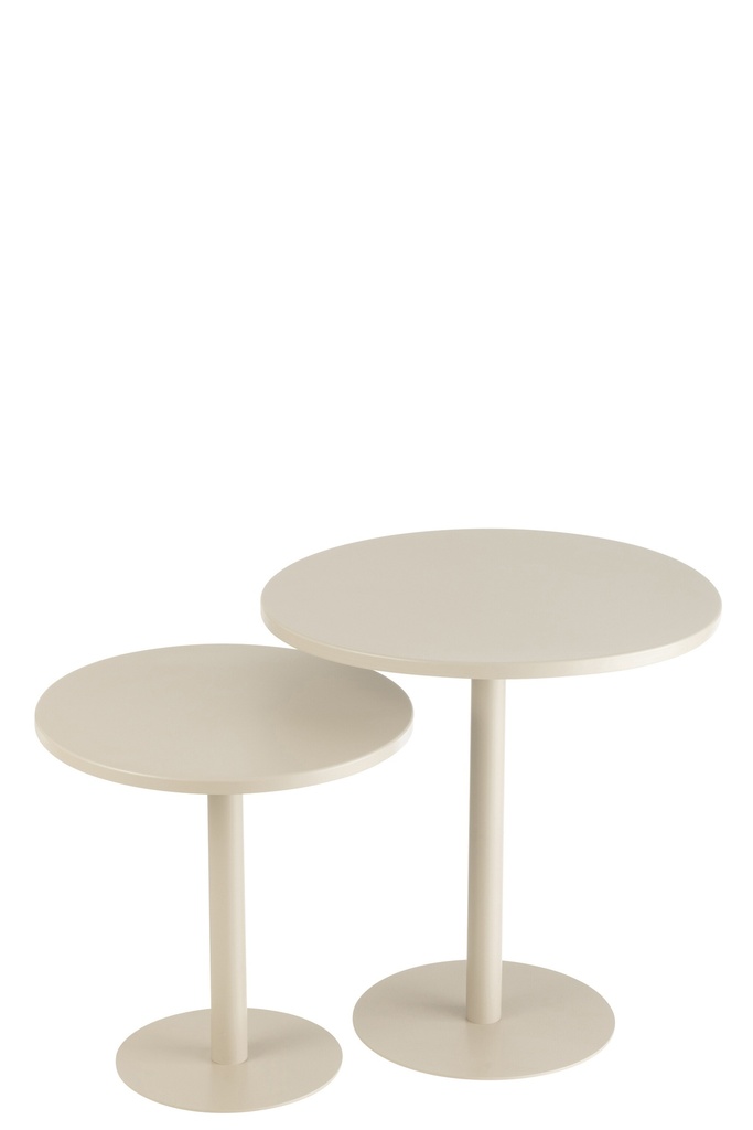 Ensemble de 2 tables d'appoint rondes