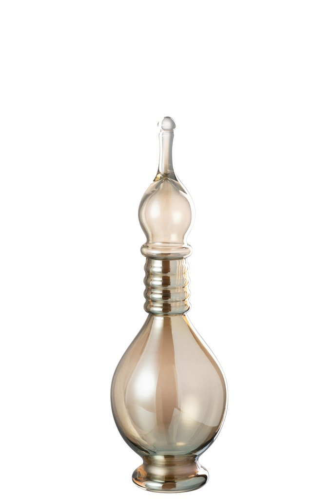 [48083] Vase+Cap Phial Deco Joe Glass