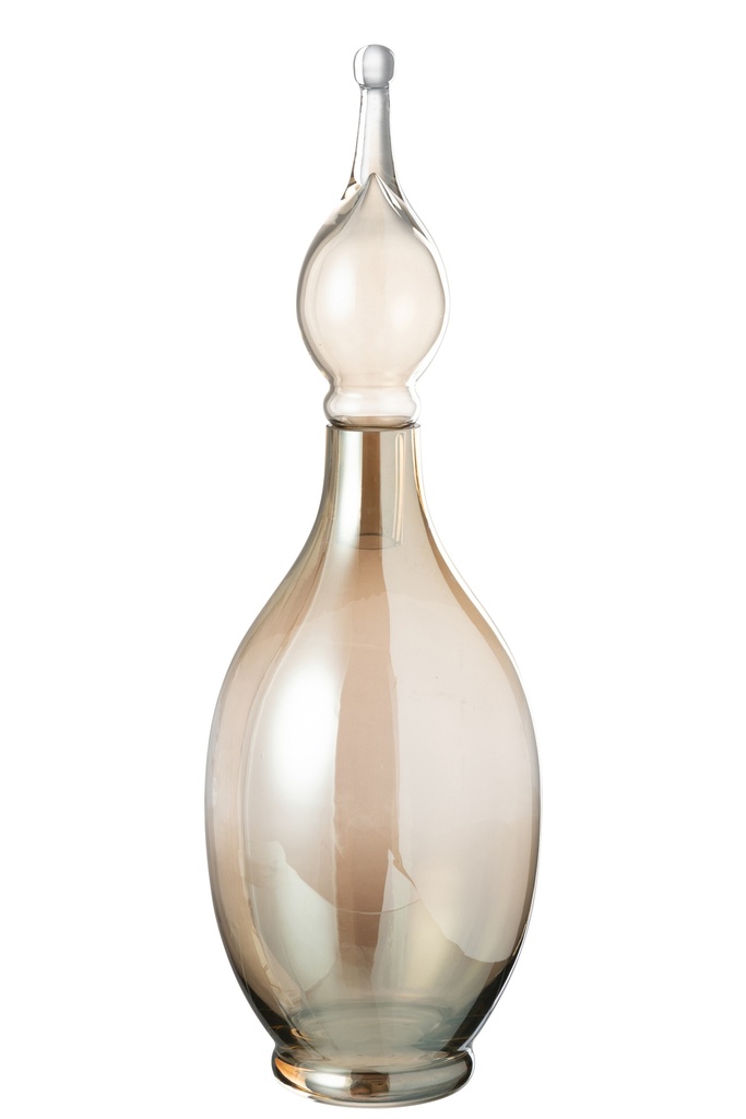 [48084] Vase+Cap Phial Deco Jo Glass