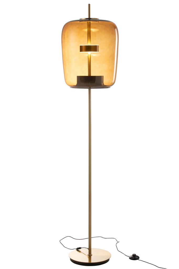 Lampadaire Led Verre Marron