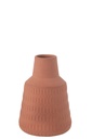 Vase Ria Carved Porcelain Terras