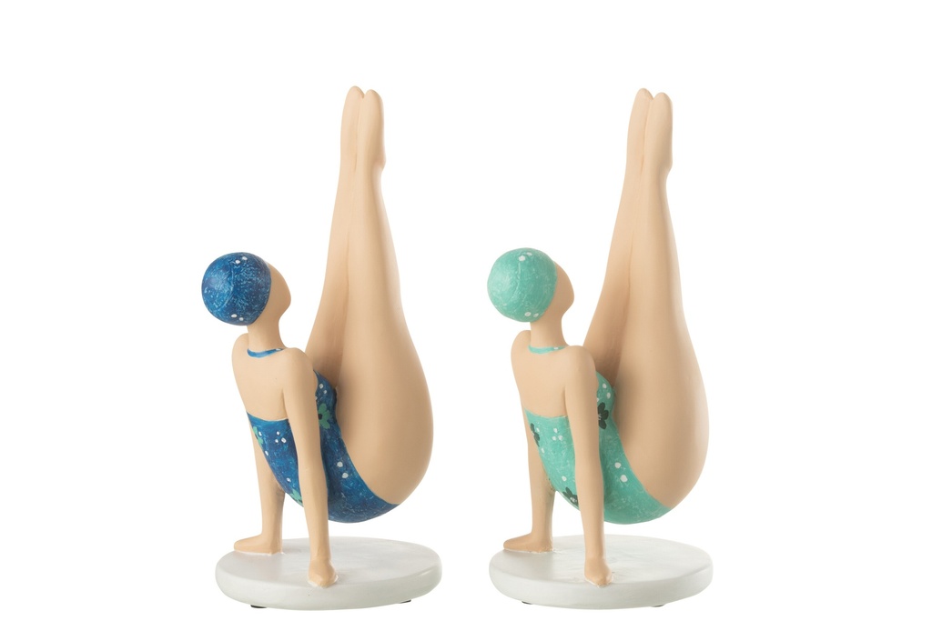 Femme Yoga sur les mains Polyrésine
