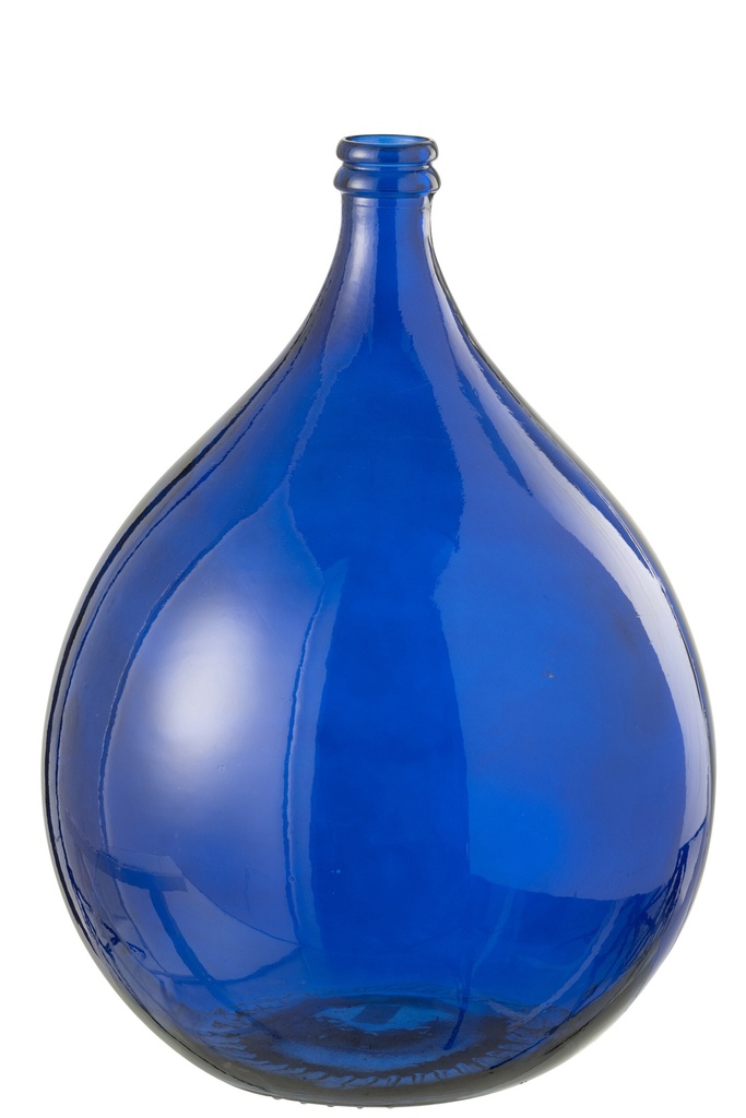[51223] Vase Lissabon Verre Bleu Grand