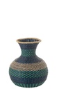 Vase Louisa Rayures Jonc de Mer Foncé
